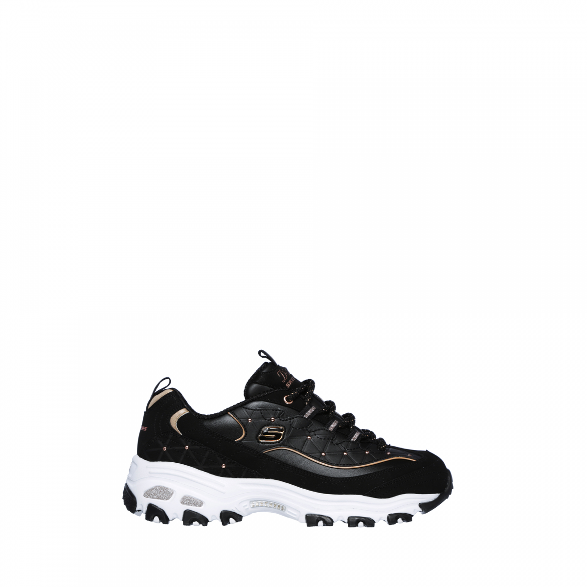 Skechers D'LITES GLAMOUR FEELS Preto - Sapatos Sapatilhas Mulher